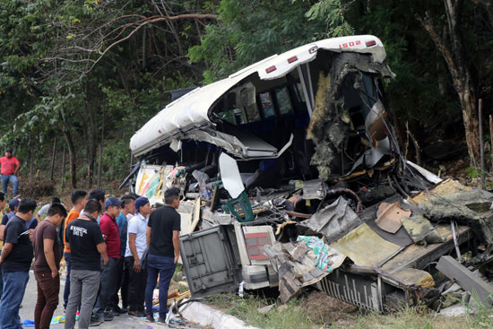 حادث تصادم فى جواتيمالا