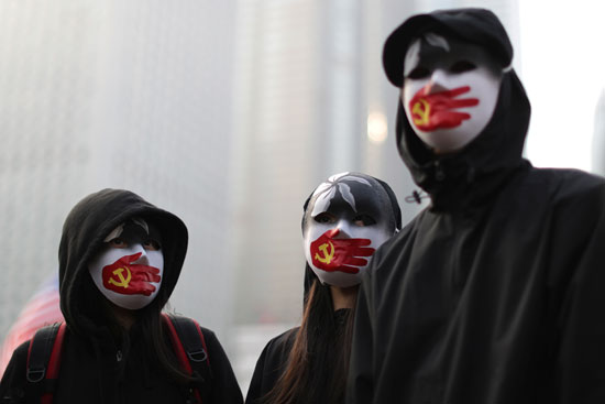 محتجون فى هونج كونج