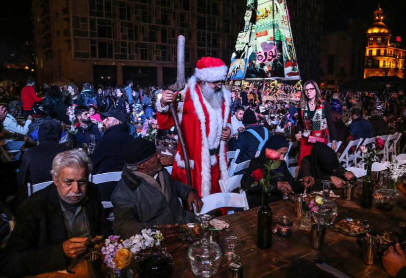 حفل عشاء بمناسبة الكريسماس فى لبنان
