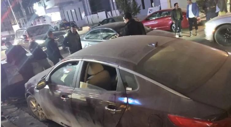 سيارة أوس بعد محاولة الأغتيال الفاشلة 