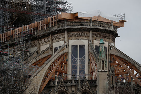 أعمال التطوير فى الكاتدرائية الفرنسية