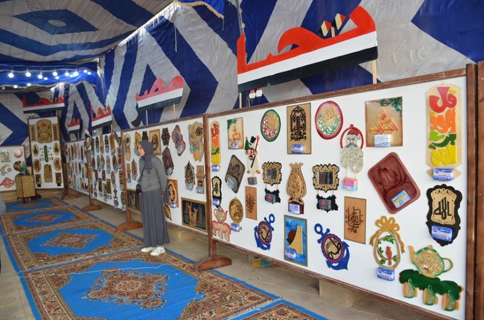 5- أعمال الطلاب داخل المعرض