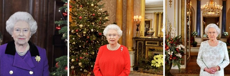 إطلالات الملكة إليزابيث فى الكريسماس