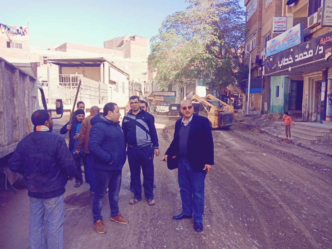 مبادرة لـمستقبل وطن لتسوية شوارع أبو النمرس بعد أعمال حفر الغاز (6)