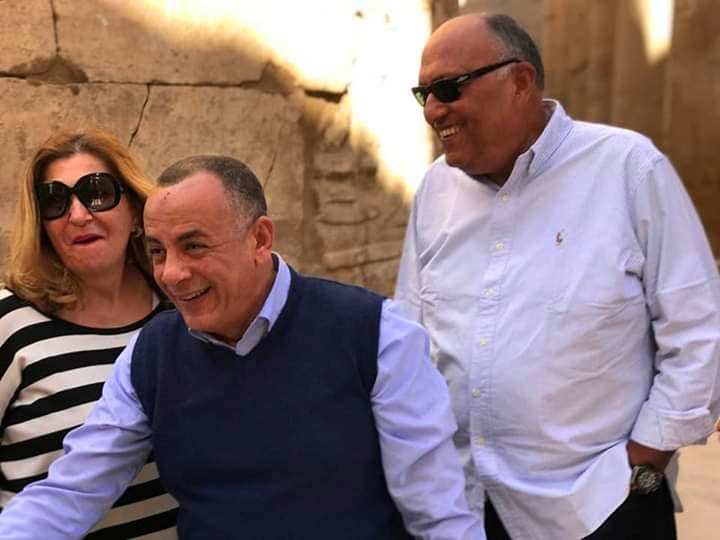 4 وزير الخارجية برفقة عائلته في معابد الكرنك