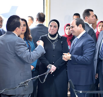 السيسي في افتتاح مدينة دمياط للأثاث ومشروعات قومية (13)