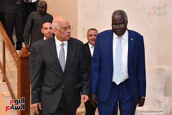 عبد العال يلتقى رئيس المجلس التشريعى الانتقالى بالإنابة بجنوب السودان (14)