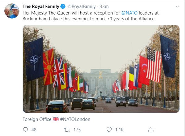 ملكة بريطانيا تستقبل زعماء الناتو قبل قمة الحلف فى لندن