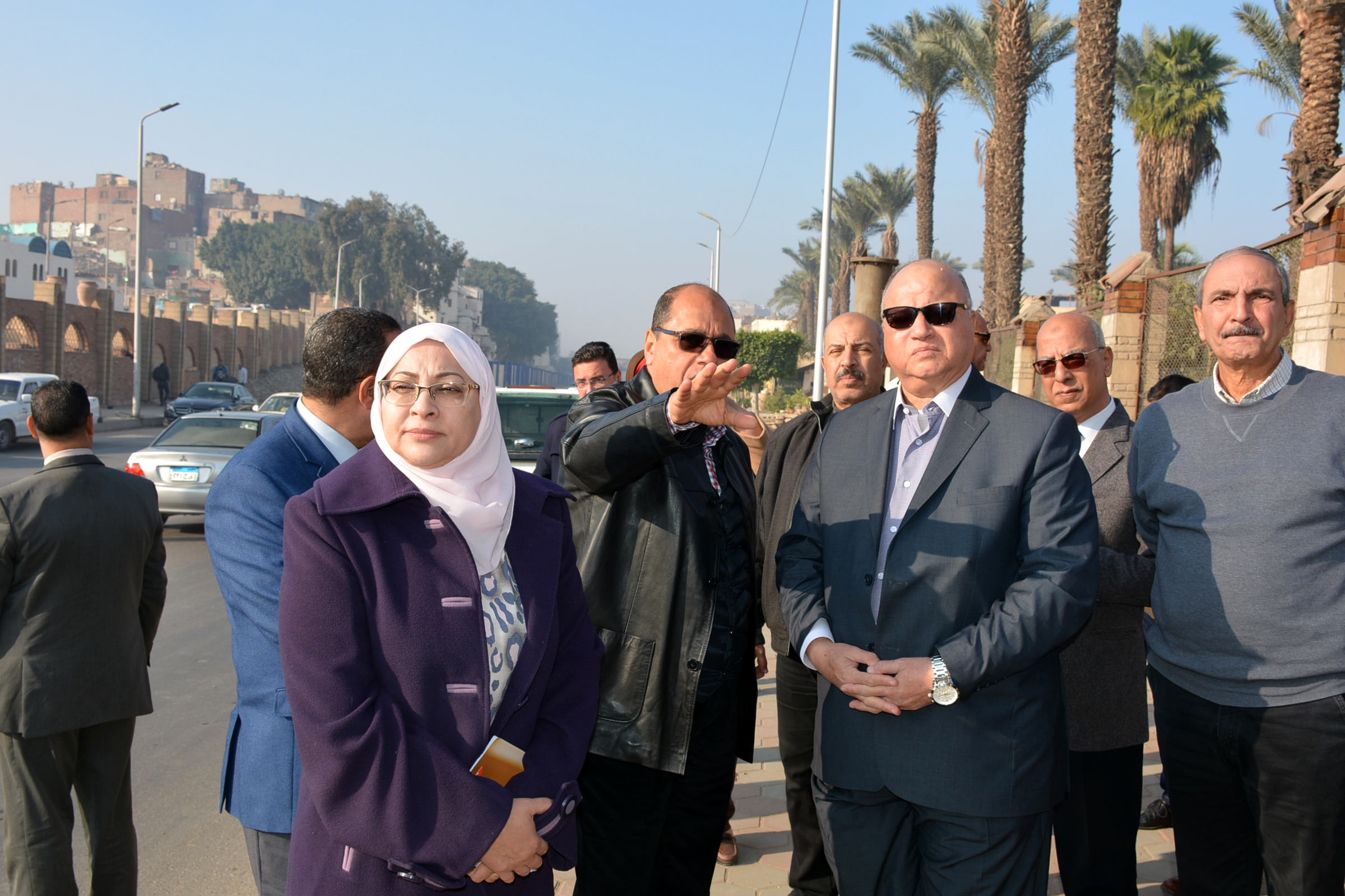 محافظ القاهرة يتفقد مسار نقل المومياوات الملكية لمتحف الحضارات  (1)