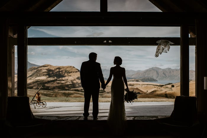 صورة عروسين من نيوزيلندا