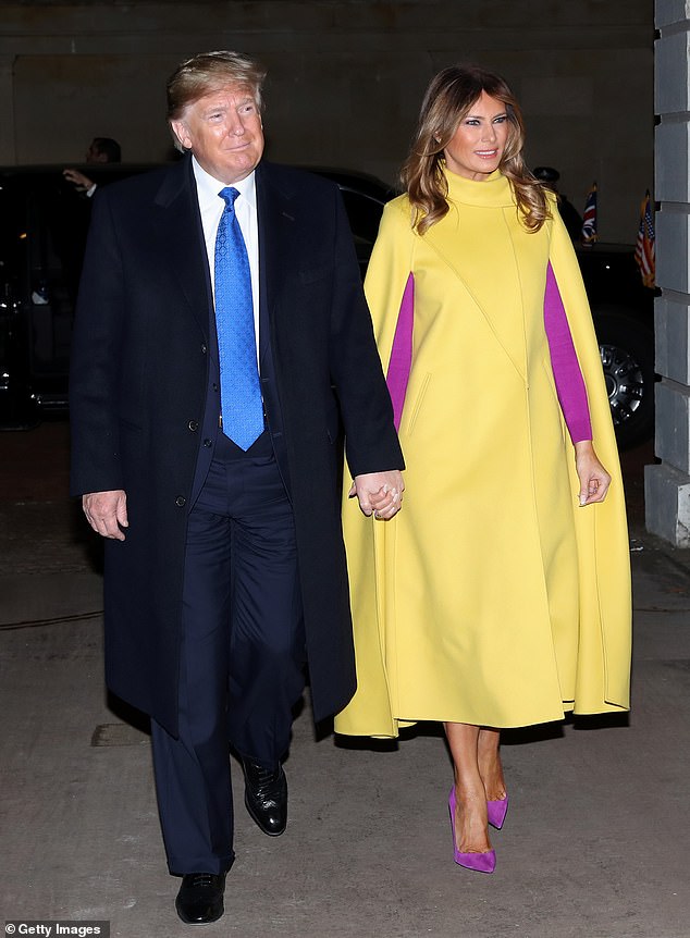 الرئيس الأمريكى دونالد ترامب وزوجته ميلانيا فى قصر باكنجهام