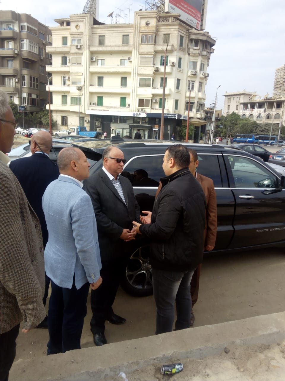 محافظ القاهرة يتفقد أعمال تطوير ميدان روكسى (3)
