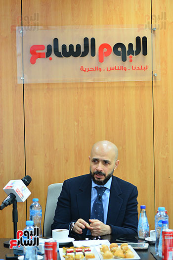 الدكتور خالد الطوخى رئيس مجلس أمناء جامعة مصر للعلوم والتكنولوجيا خلال ندوة اليوم السابع  (5)