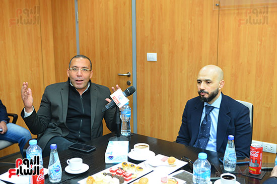 الدكتور خالد الطوخى رئيس مجلس أمناء جامعة مصر للعلوم والتكنولوجيا خلال ندوة اليوم السابع  (2)