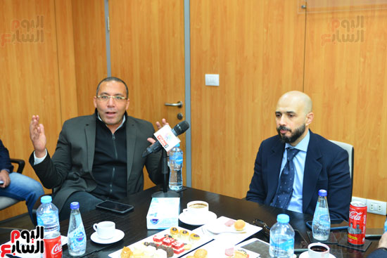 ندوة خالد الطوخى  رئيس مجلس أمناء جامعة مصر للعلوم والتكنولوجيا بجريدة اليوم السابع  (2)
