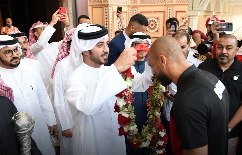 استقبال منتخب البحرين بعد عودته للمنامة (1)