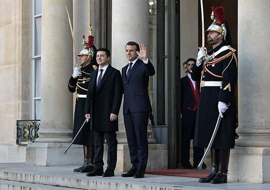 الرئيس الفرنسى يستقبل رئيس أوكرانيا