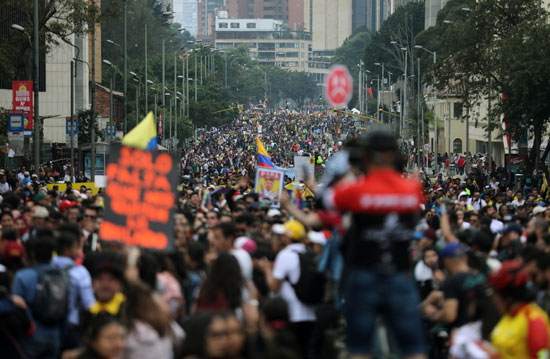 مسيرات حاشدة فى كولومبيا