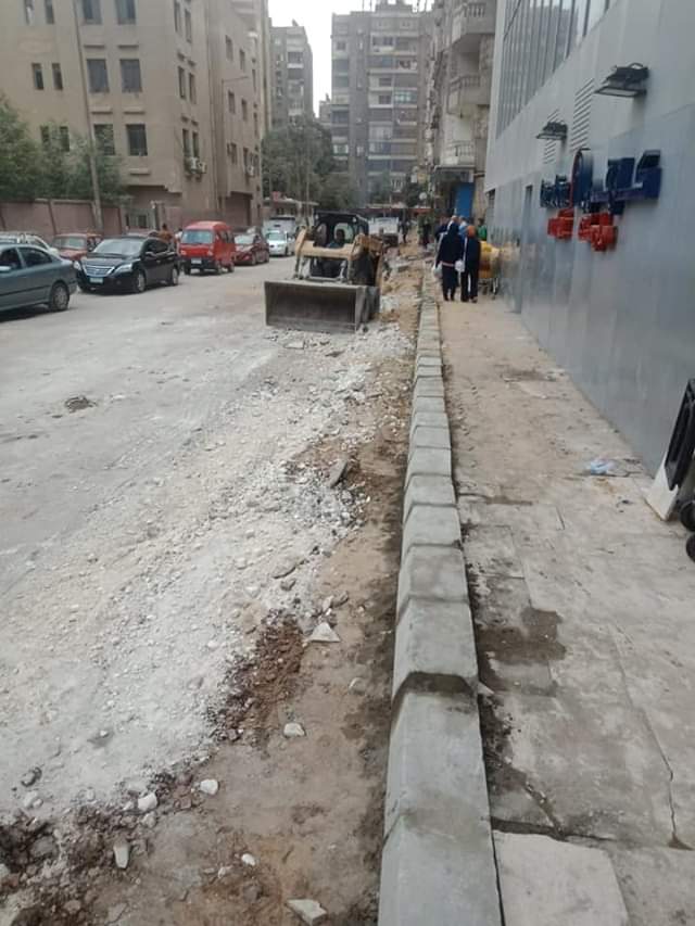 رصف وتبليط شوارع بحى شمال الجيزة  (1)