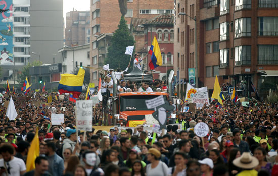 مسيرة حاشدة فى كولومبيا