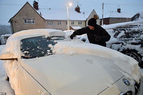 الثلوج كست بريطانيا فو اسوأ موجة طقس منذ 7 سنوات  (9)