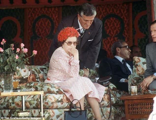 الملكة إليزابيث الثانية خلال زيارتها للمغرب