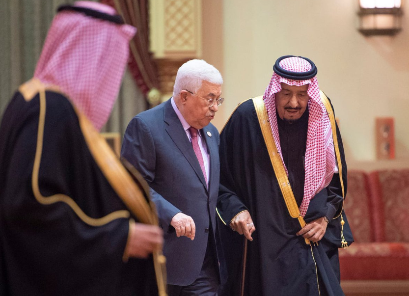 الملك سلمان والرئيس الفلسطينى