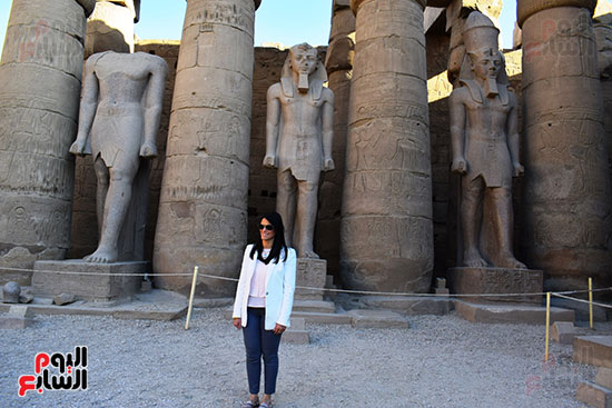 الدكتورة رانيا المشاط تزور معبد الأقصر (6)