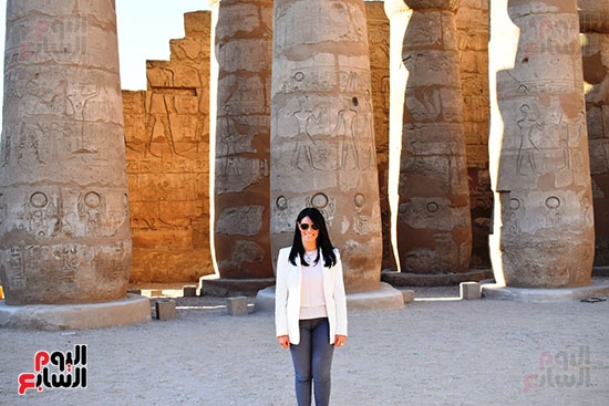 الدكتورة رانيا المشاط تزور معبد الأقصر (5)