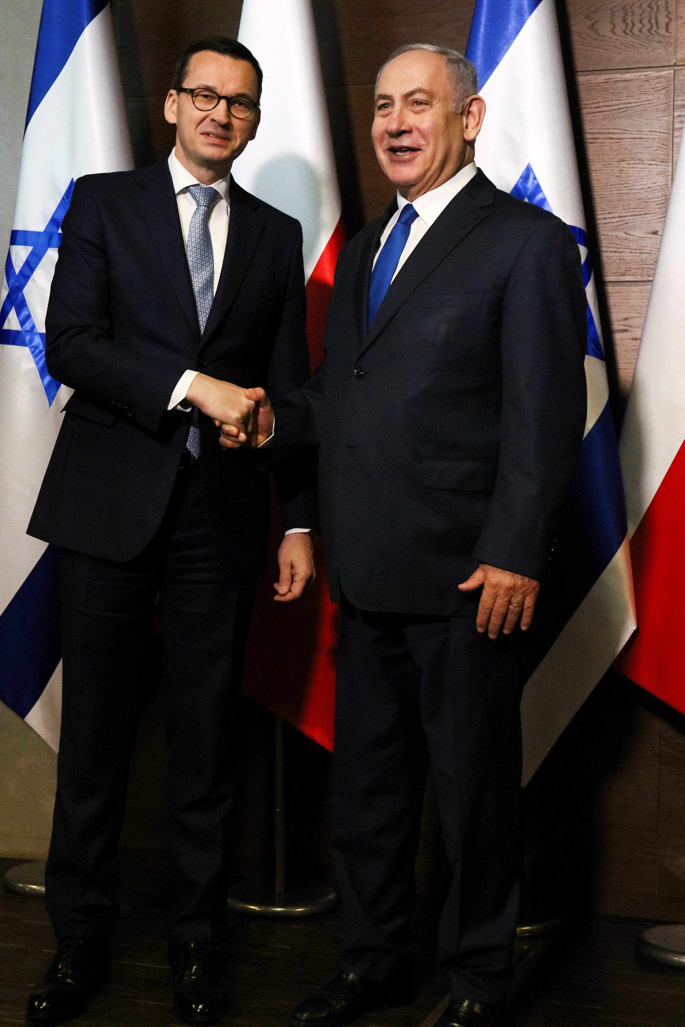 نتنياهو ورئيس وزراء بولندا