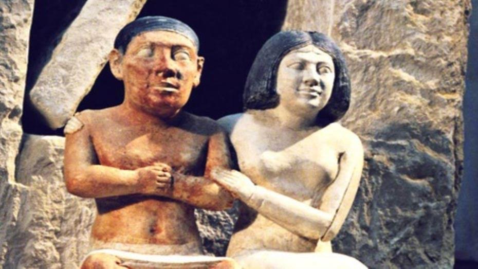 العشق والحب بين القدماء المصريين علي جدران