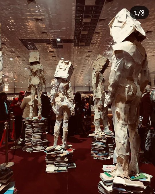عملى فنى فى معرض بغداد الدولى للكتاب 2019 يجسد قيمة الثقافة (1)