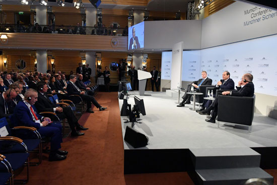 الرئيس السيسي خلال الجلسة الرئيسية بمؤتمر ميونيخ للأمن (5)