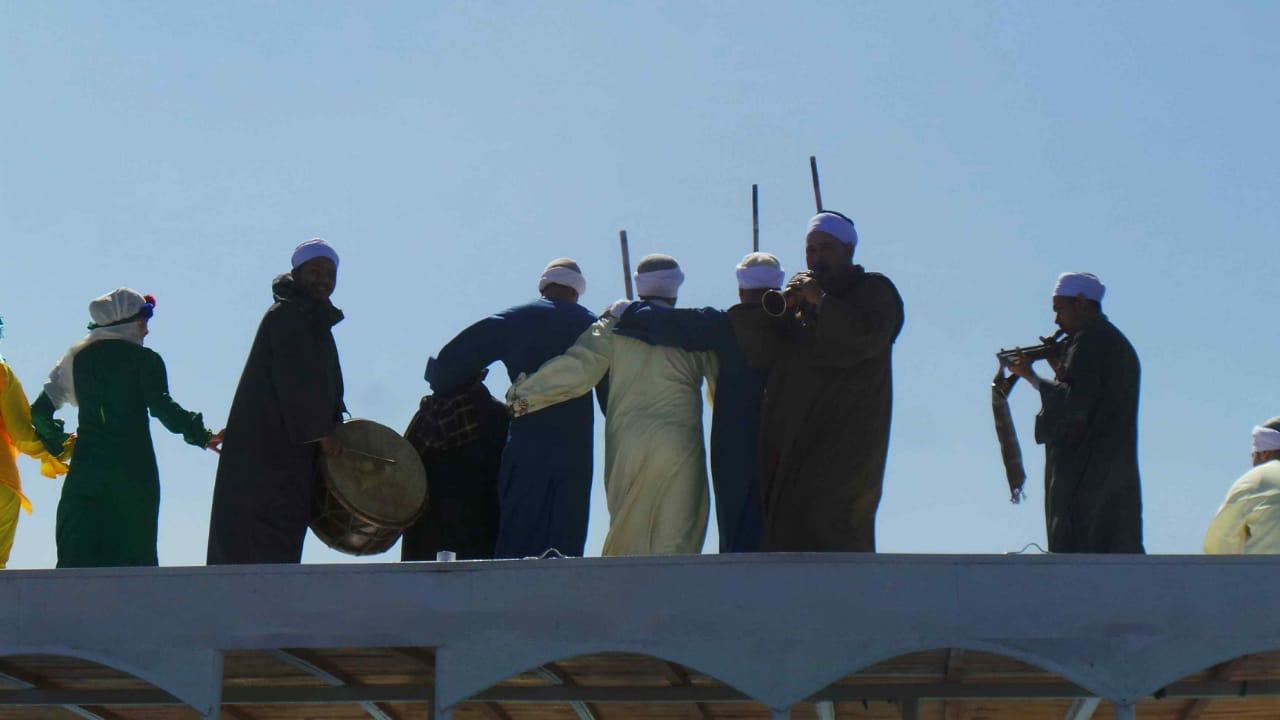 وزيرة الثقافة أثناء مشاركتها بديفيليه المراكب النيلية  (3)