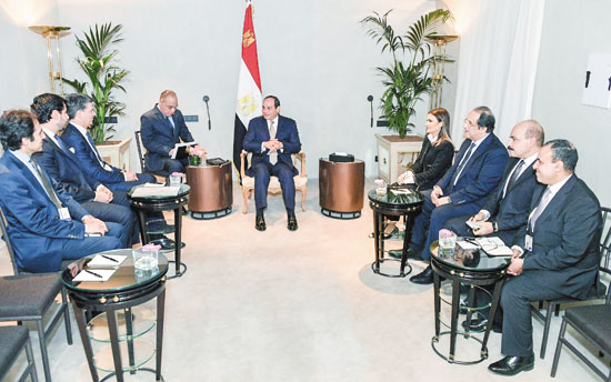 السيسى ورئيس شركة بى ام دبليو السيسى ورئيس شركة بى ام دبليو