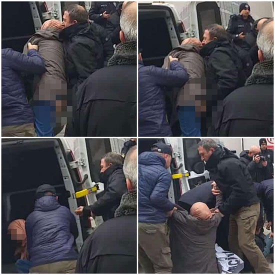 الشرطة التركية تتحرش بمتظاهرة محجبة