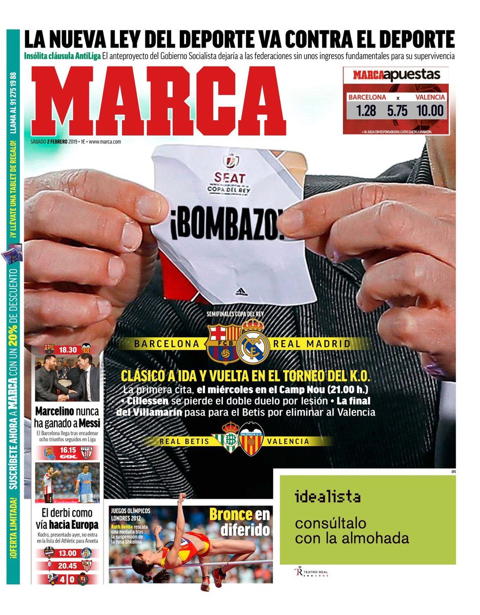غلاف صحيفة ماركا