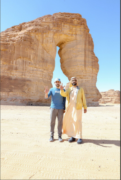 محمد بن راشد  نجله حمدان