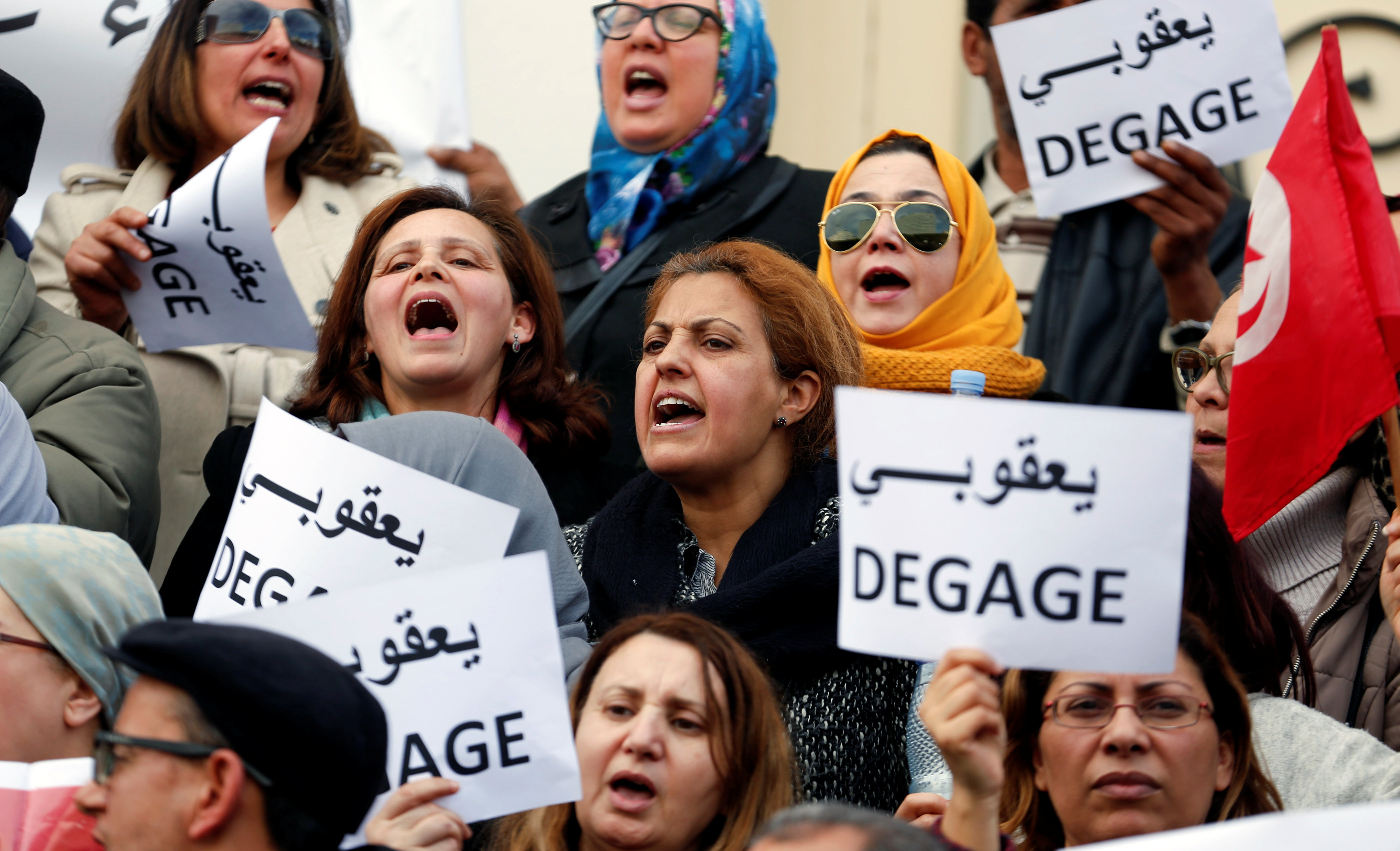 مظاهرات ضد الاتحاد العام للتعليم الثانوى بتونس (8)