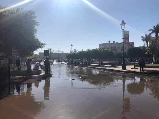غرق ميدان المحطة وديوان محافظة أسوان  (3)