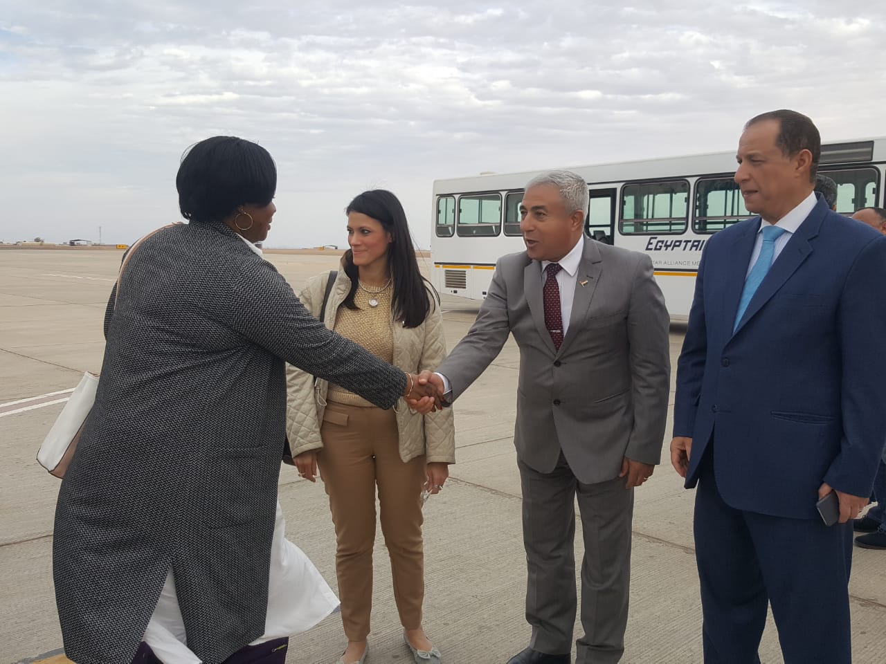 الدكتورة رانيا المشاط وزيرة السياحة لحضور تعامد الشمس على أبو سمبل (10)