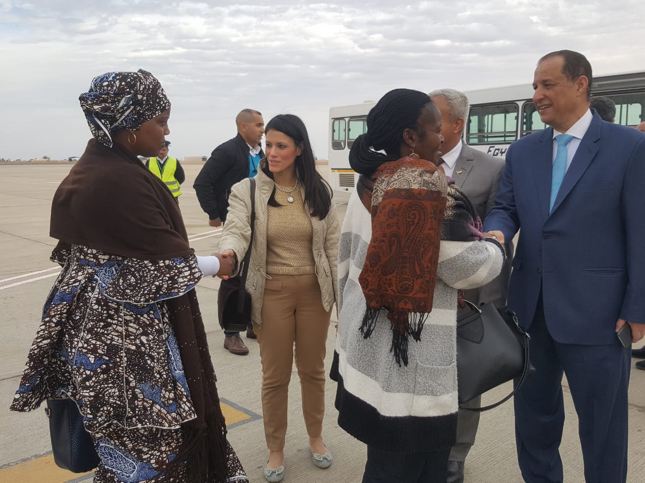 الدكتورة رانيا المشاط وزيرة السياحة لحضور تعامد الشمس على أبو سمبل (6)