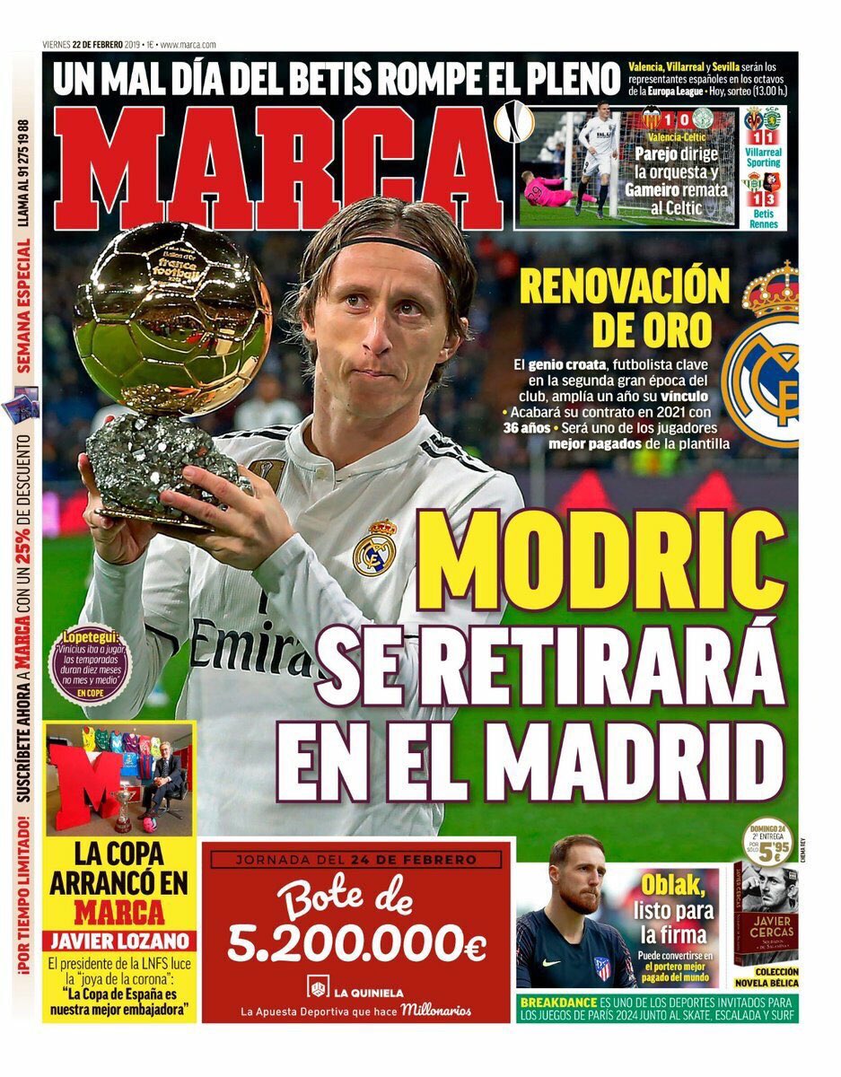 نجم ريال مدريد يتصدر غلاف ماركا