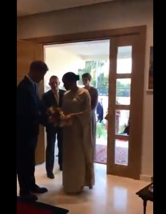استقبال الأمير هارى وميجان فى منزل السفير بالمغرب (1)
