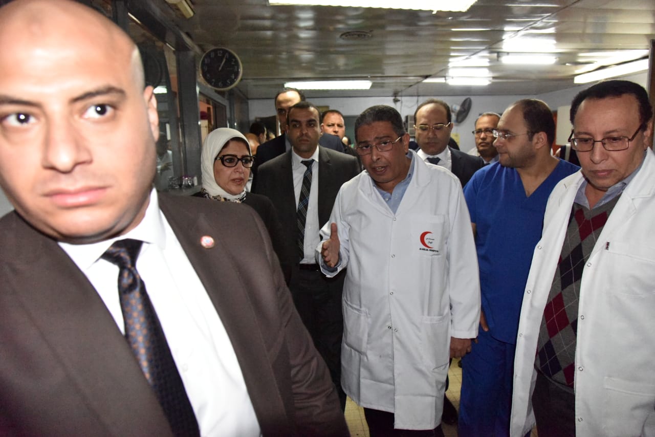 جانب من جولة وزيرة الصحة (4)