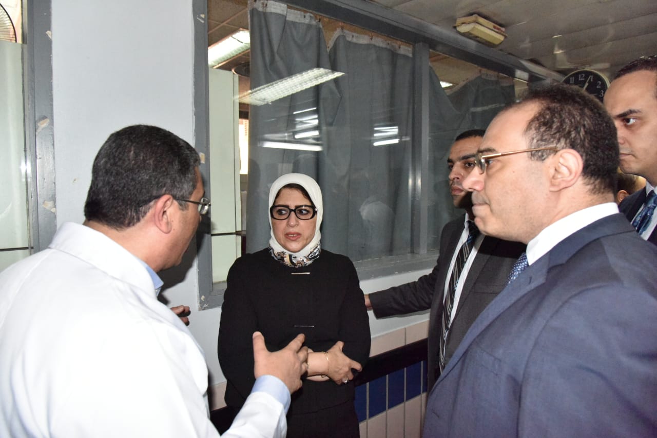 جانب من جولة وزيرة الصحة (1)