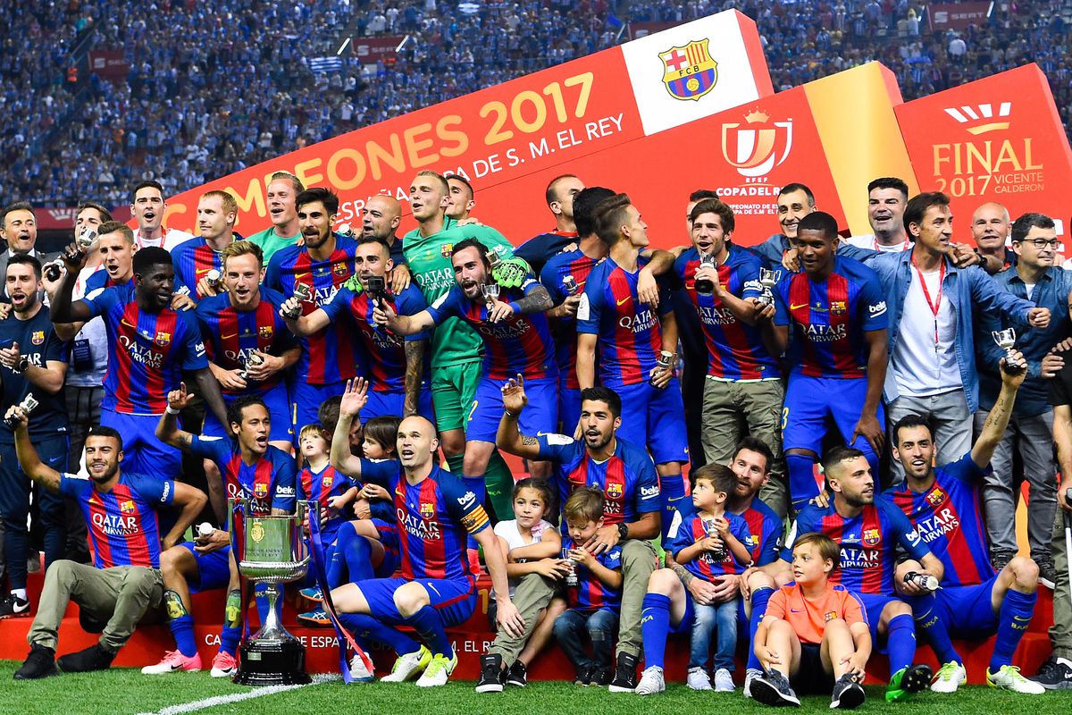 برشلونة اقترب من الاحتفاظ باللقب الخامس علي التوالي في كأس ملك اسبانيا