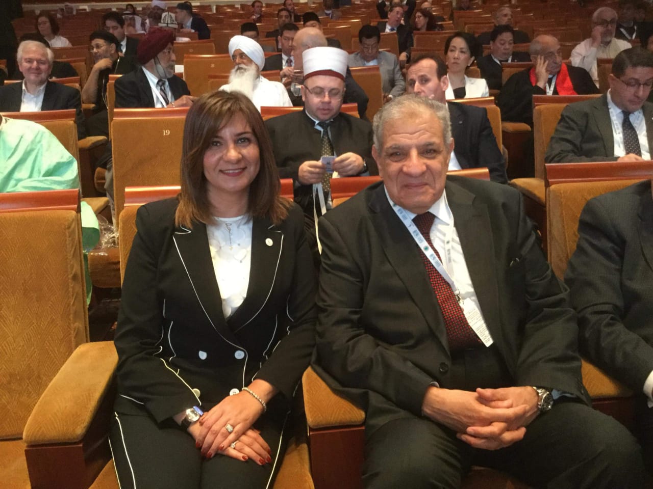  وزيرة الدولة الهجرة فى افتتاح فعاليات المؤتمر العالمي للأخوة الإنسانية (4)