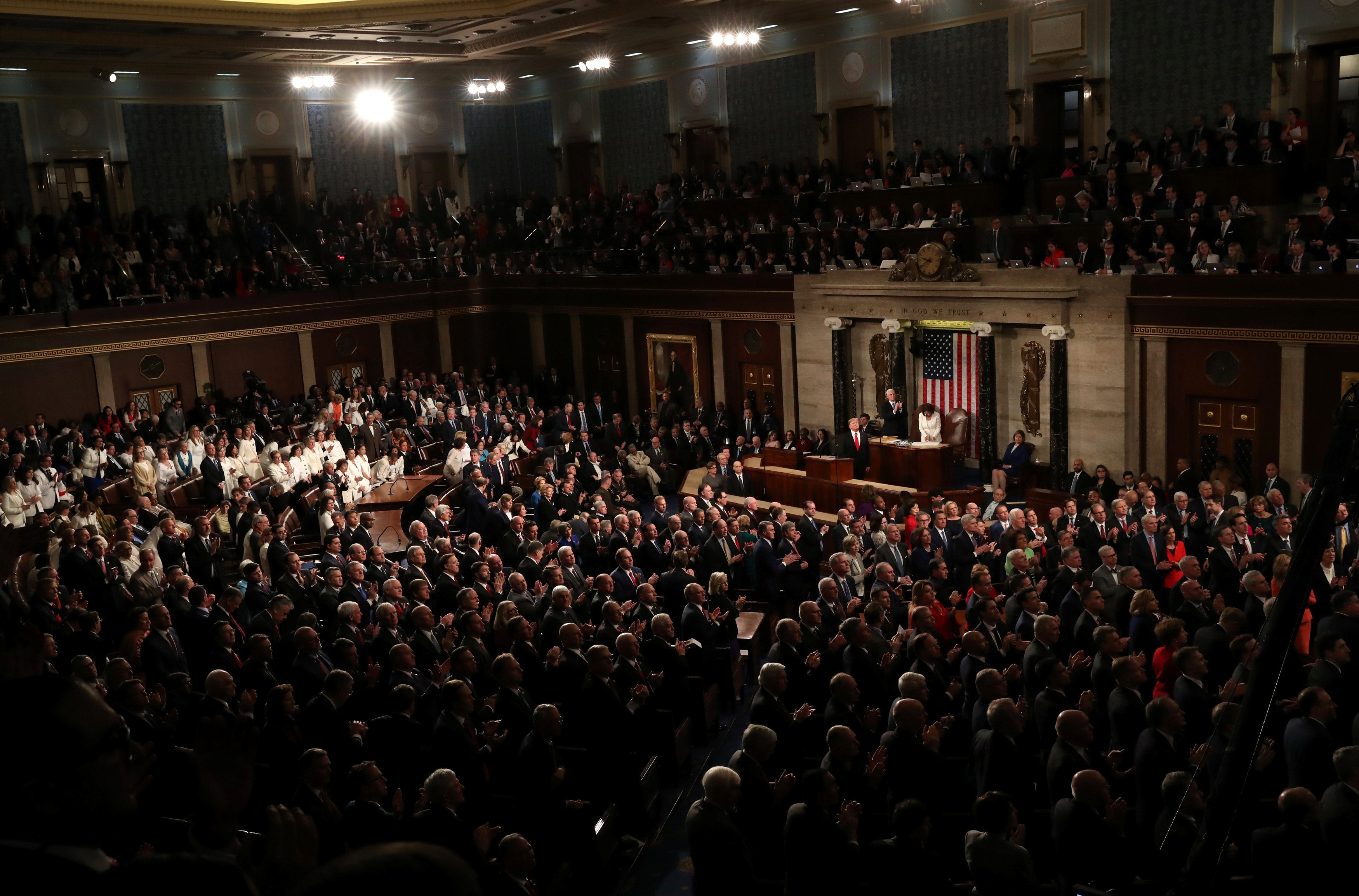 الكونجرس أثناء خطاب الرئيس الأمريكى
