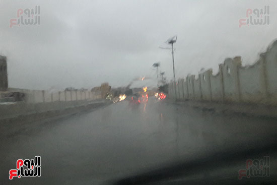 سقوط أمطار غزيرة على مدينتى بورسعيد وبور فؤاد (1)